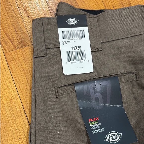 Dickies Brown Chinos Classic Khaki Style - Picture 3 of 4